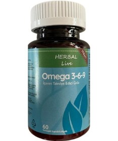 Resim Herbal Live Omega 3 6 9 İçeren Takviye Edici Gıda 