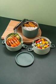 Resim Weather Forecast Çelik Dört Kat 2800ml Yemek Mama Saklama Kabı Sefertası (SICAK TUTMAZ) cin608ys 