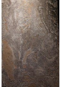 Resim İthal 16m2 Duvar Kağıdı 3boyutlu Yenii Mermer Desen Simli Silinebilir Koyu Gri - Kahve 