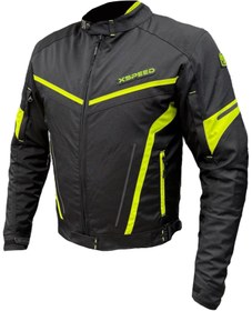 Resim Xspeed Zeus 4 Mevsimlik Korumalı Motosiklet Montu Yeni Sezon Siyah Neon 