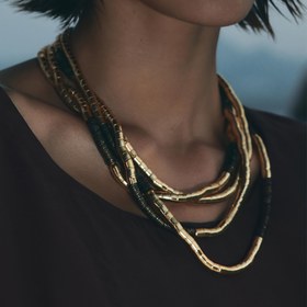 Resim Bohem El Yapımı Çok Katmanlı Yumuşak Kil Boncuklu Kolye Bileklik Seti, Kadınlar için Vintage Geometrik Boncuklu Takı, Günlük Kullanım ve Tatil için Uygun, Günlük Kullanım Takısı|Vintage Boncuklu Takı|Çinko Alaşımlı Takı 