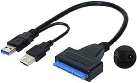 Resim 4741 Usb 3.0 2.5 3.5 Inç Sata Ssd Hdd Hard Disk Çevirici Dönüştürücü Adaptör Kablosu 