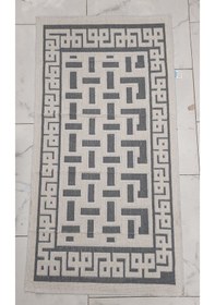 Resim Pamuklu Bukle Lüks Kilim 80x150 -luma Kreme Gri Gri 