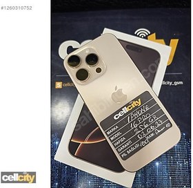 Resim Apple iPhone 16 Pro İkinci El TR | 256 GB | Çöl Titanyum 