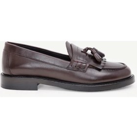 Resim Yargıcı Kauçuk Tabanlı Deri Loafer 