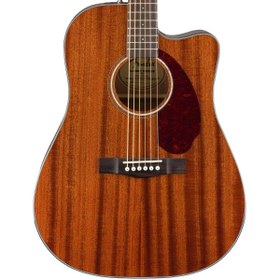 Resim Fender CD-140SCE All-Mahogany Elektro Akustik Gitar - Natural / Walnut 