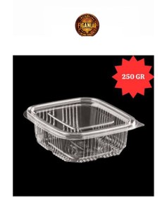 Resim figanlar ambalaj 25 'li Plastik Sızdırmaz Kap 250 gr Cc Kullan At Plastik Kapaklı Kase 