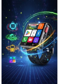 Resim Android 11 Akıllı Saat 2.64'' Geniş Ekran 64gb Hafıza Sim Kartlı Gps Sosyal Medya Destekli 