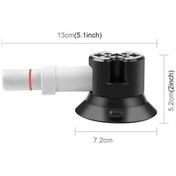 Resim Yük Vida Vantuz Puluz Pu844b Kapasiteli Geeksen Emniyetli Delikli Bağlantı, Alüminyum Alaşım 3inç 30kg 1/4&3/8inç Oy 