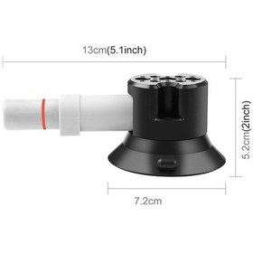 Resim Yük Vida Vantuz Puluz Pu844b Kapasiteli Geeksen Emniyetli Delikli Bağlantı, Alüminyum Alaşım 3inç 30kg 1/4&3/8inç Oy 