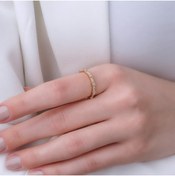 Resim Abries Jewellery 14 Ayar Kadın Pırlanta Altın Cubed Yüzük 