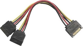 Resim P202 15Pin Sata - 2X15Pin Sata Dönüştürücü Kablo Dark