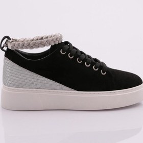 Resim Dgn Es851 Kadin Kalin Taban Halhal Detayli Silver Taşli Sneakers Ayakkabı 