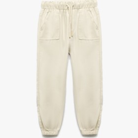 Resim Erkek Bebek Beli Bağcıklı Cepli Basic Viskon Jogger Eşofman Altı 