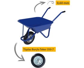 Resim Kanat Troyka Tüplas Burçlu Teker Demonte El Arabası 0.60 mm Sac 