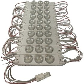 Resim 220 Volt 3 Watt 3 Lü Lensli Beyaz 3030 Modül Led 5 Adet 
