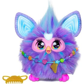 Resim Furby Mor Interaktif Pelüş Oyuncak - Ingilizce Versiyonu 