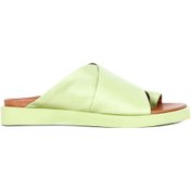 Resim Bueno Shoes Yeşil Deri Kadın Parmak Arası Terlik 01ws2809 
