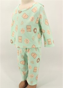 Resim PİEROSBABY Erkek Bebek Pijama Badi Ve Pantolon 2'li Takım 0111 