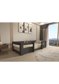 Resim Herseycik Ninnimo Montessori 90X190 Yatak Uyumlu Karyola M4-4 Antrasit 