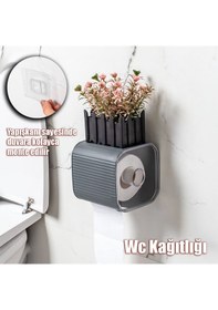 Resim Porsima 2042 Yapışkanlı Banyo Tuvalet Kağıtlığı Peçetelik 