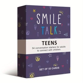 Resim Smile Talk Genç Diyalog Kart Oyunu - Yaratıcı Düşünme & Anlamlı Aile Konuşmaları için 55 Kart, Gençler için Mükemmel Hediye | Noel & Cadılar Bayramı için İdeal, Masaüstü Oyun, Gelişim Oyunu 