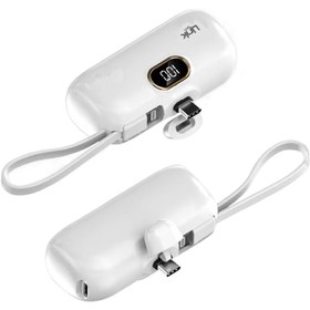 Resim Linktech EP52 4800 mAh Type-C Dock Stant Lightning Kablolu Mini Powerbank 