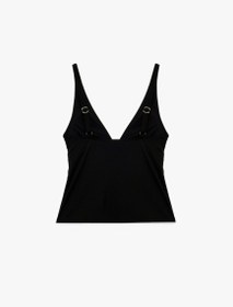 Resim V Yaka Askılı Tankini Bikini Üstü 
