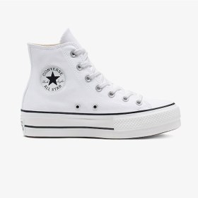 Resim Converse Chuck Taylor All Star Lift Hi Platform Unisex Beyaz Sneaker Düz 560846c Beyaz 