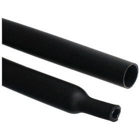 Resim Isıyla Daralan Makaron | Siyah | 8mm Çap | 1 Metre 