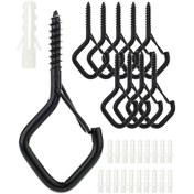 Resim Lemestar "10 Adet Rüzgara Dayanıklı Asma Kancası - Bahçe Aydınlatma, Bitki Ve Dekorasyon İçin Güvenli Çengel" 