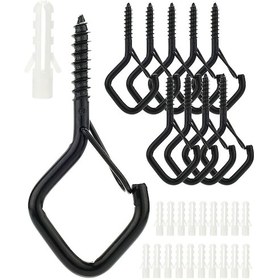 Resim Lemestar "10 Adet Rüzgara Dayanıklı Asma Kancası - Bahçe Aydınlatma, Bitki Ve Dekorasyon İçin Güvenli Çengel" 