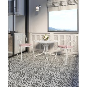 Resim Çanakkale Seramik Ornament Mat Siyah Klasik Sırlı Granit 33X33 