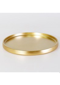 Resim Selim Dekor Victoria Yuvarlak Tepsi Altın Gold 