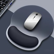 Resim Ergonomik Jel Fare Altlığı ve Bilek Desteği ile - Kaymaz Kauçuk Taban, Bilgisayar, Laptop & PC için Rahat Destek - Siyah & Gri Tasarım, Ofis ve Ev Kullanımı İçin İdeal, Büyük Fare Altlığı 