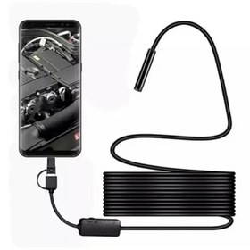 Resim Lisinya Vtn-02 Endoskop Yılan Video Kamera Led’li 2 Metre 7 Mm Sert Kablo Su Geçirmez - 