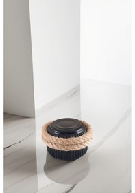 Resim Yapışkanlı Kapı Arkası Tamponu Beton Kapı Arkası Stoperi Kapı-duvar Koruyucu Siyah 