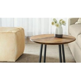 Resim Ağaç Ustası Ahşap Fiskos Yan Sehpa 