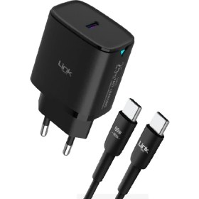 Resim LinkTech C311 25W Pd Type-C To Type-C Kablolu Şarj Aleti Set 