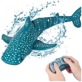 Resim Springsun Uzaktan Kumandalı Balina Şeklinde Yüzebilen Tekne, 2.4ghz Rc Su Oyuncağı - Çocuklar İçin Havuz Ve Göl Keyfi 