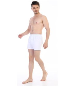 Resim Çift Kaplan Erkek Penye Beyaz Boxer 805 