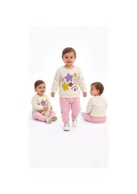 Resim Cojans 6/24 Ay Çiçek Baskılı Basic Bebek Takımı Çok Renkli 
