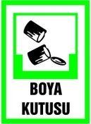 Resim izmirdenet Boya Kutusu Kendinden Yapışkanlı Etiket 17,5 X 25 Cm 