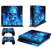Resim Sony Ps4 İçin Dokuro Desen Moda Renk Koruyucu Film Sticker 
