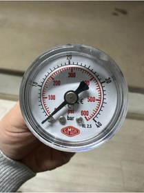Resim SIMGA 0-40 Bar Çap Ø52 mm Arkadan Bağlantılı Kuru Tip Manometre 