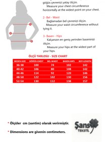 Resim Şans Kadın Büyük Beden Saks, Tek Parça Jarse, Şifon Üst, Omuz Detaylı, Geniş Paça Abiye Tulum 65N39019 