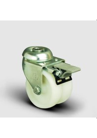 Resim ET04ZKZ50F Oynak Delikli Çiftli Poliamid Frenli Tekerlek Çap:50 