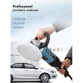 Resim Assur 1200W Devir Ayarlı 6 Kademeli Polisaj Makinesi 180mm Yüksek Güç ve Performans 