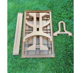 Resim Yonga concept 70X120 Katlanır Plastik Ayaklı Bahçe Balkon ve Teras Masası 
