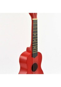 Resim Gonzales Xu2101-Rd Kırmızı Renk 4 Telli Ukulele Gitar 